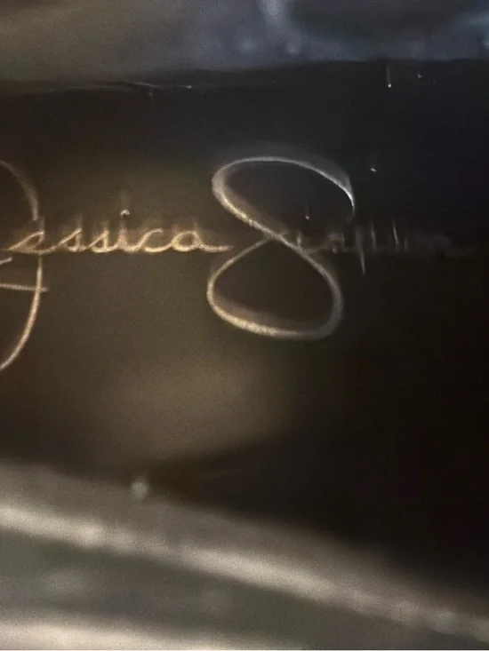 Jessica Simpson Dark Academia Grunge Black Suede Lace-Up Wedge Booties - Picture 9 of 10